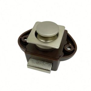 Motorhome Overhead <b>Cabinet</b> Fingerprint Unlock Keyless Zinc Alloy Button Jump <b>Lock</b> for Drawer Wardrobe Bedroom & Workshop - Product Image 1