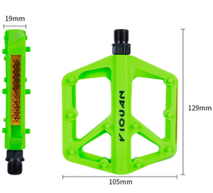 17057 <span class=keywords><strong>Double</strong></span> DU Vélo Vélo Pédale avec Réflecteur <span class=keywords><strong>VTT</strong></span> Vélo De Route Pédale En Nylon - Product Image 2