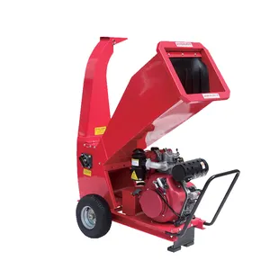 Professionnel Personnalisable Mobile Type 7 HP Mini Essence/Diesel/Électrique Arbre Branche Broyeur Coupe Du Bois Déchiqueteuse