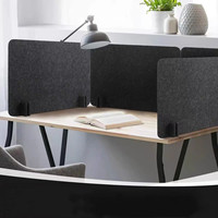 Cloison acoustique de bureau portable : Panneau mural modulaire pour poste de travail, écran de projection tissé et connecteurs de séparation de bureau d'occasion à prix abordable