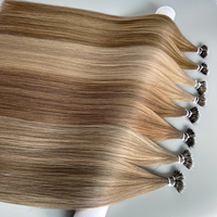 Dimensional Rubio Pre-consolidado Humano Real Natural Nano Anillo Micro Bead Extensiones de cabello Bajo MOQ Entrega rápida
