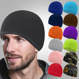 Fleece Narrow Brim Cap D105 Solid Color Breathable Warm Hat For Outdoor Sports Running Skiing Hiking Motorcycle Riding - Product Image 1
