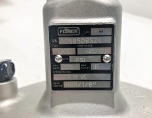 Vente de régulateurs de réduction de type Fisher originaux - Régulateur à faible isolation T205 - Product Image 4