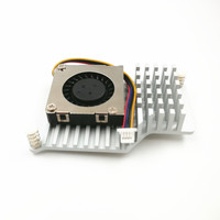 Grosir asli resmi Raspberry Pi generasi ke-5 dengan Heatsink aktif dan kipas pendingin komponen elektronik