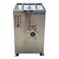 Broyeur à viande automatique en acier inoxydable industriel à haute capacité 300-500 kg/h pour bœuf, porc, poulet