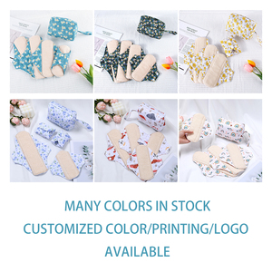 Set Sanitario <span class=keywords><strong>Giorno</strong></span> <span class=keywords><strong>e</strong></span> <span class=keywords><strong>Notte</strong></span> 5 Pezzi (4 Assorbenti + 1 Borsa) Assorbenti Mestruali Organici Riutilizzabili per Donne - Product Image 6