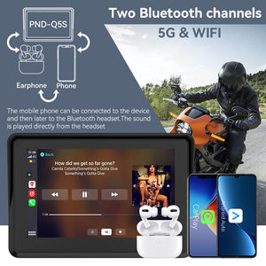 Carplay xe máy hệ thống GPS | 5 inch màn hình chống thấm nước, bluetooth, Android tự động | xách tay moto Navigator - Product Image 3