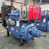 Moteur diesel Xinchen 4 cylindres refroidi par eau avec embrayage, polyvalent et durable pour pompe à sable d'extraction aurifère en Afrique
