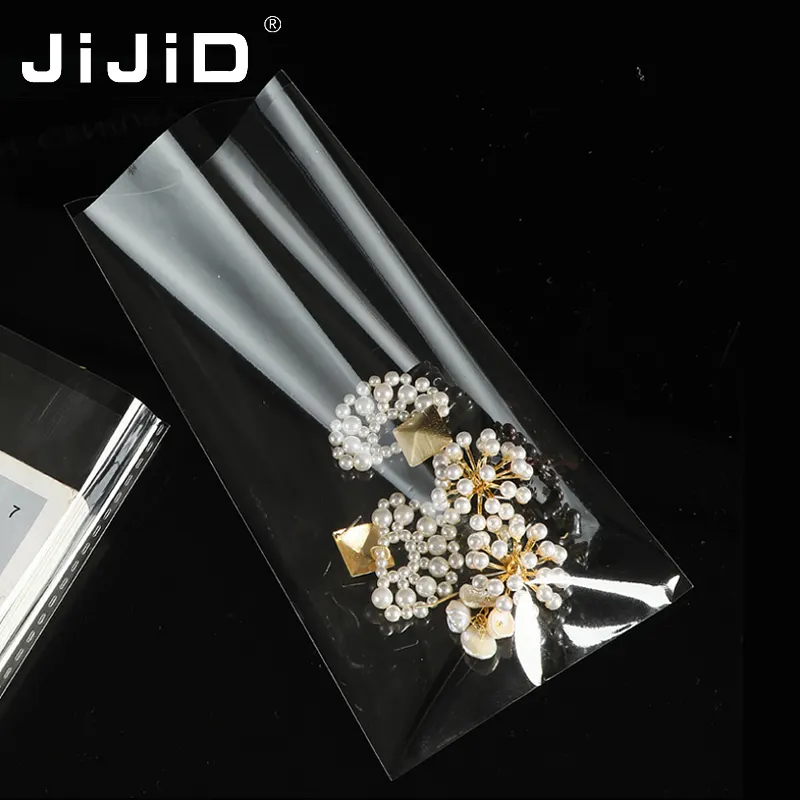 JiJiD Customized Self Seal Adhesive Bopp Pp Opp Poly Plastic Cello Packaging Bags For Cellophane Candy Garment Clothing