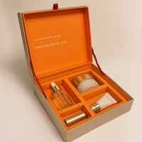 Boîte cadeau cosmétique de luxe écologique biodégradable faite à la main, emballage rigide en carton personnalisé avec gaufrage à chaud doré pour cils