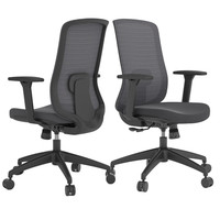 Silla de Oficina Moderna con Elevación, Respaldo de Malla, Giratoria, Altura Ajustable y Soporte Lumbar, Venta Directa de Fábrica