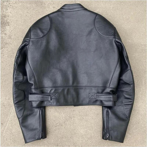 Giacca Varsity <span class=keywords><strong>in</strong></span> Vera <span class=keywords><strong>Pelle</strong></span> Nera e Verde su Misura per <span class=keywords><strong>Uomo</strong></span>, Design Ecologico Antivento con Logo sul Retro e sul Collo, Taglie Extra - Product Image 2