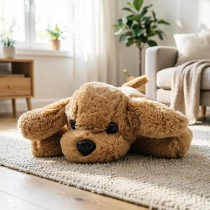 Jouets pour chiots en <span class=keywords><strong>peluche</strong></span> de polyester super doux, écologiques, <span class=keywords><strong>anti</strong></span>-<span class=keywords><strong>anxiété</strong></span>, pour un sommeil réparateur et apaisant - Product Image 5