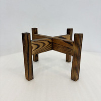 Étagère à plantes en bois naturel, support pour pot de fleurs en bois, étagère d'angle florale, support en bois, accessoires de jardin, design antique