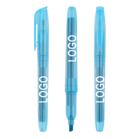 Stylo marqueur surligneur en plastique de couleurs assorties promotionnelles avec logo personnalisé pour les fournitures de papeterie d'école de bureau d'infirmière