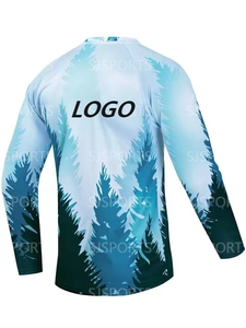 Maglia da moto da cross a manica lunga maglia da Mountain Bike MTB maglia per il tempo libero Top Logo personalizzato - Product Image 4