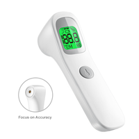 Termometer Dahi Digital LED Elektrik Besar Tanpa Sentuh untuk Dewasa dan Anak-Anak, Inframerah Tanpa Sentuh dengan Desain Tahan Air