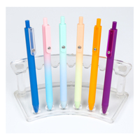 Nouveau design, stylo à bille rétractable en plastique coloré et fantaisie, couleur macaron, logo personnalisé pour la promotion, hôtel, bureau