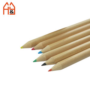 Mini matite per la pittura di arte dei bambini adulti, matita colore olio di legno natura, 6 pz in carta Kraft tubo pacchetto scuola regalo personalizzato - Product Image 4