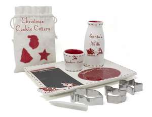 Ensemble d'assiettes de noël en céramique <span class=keywords><strong>Message</strong></span> <span class=keywords><strong>du</strong></span> <span class=keywords><strong>père</strong></span> noël avec emporte-pièces assiette <span class=keywords><strong>du</strong></span> <span class=keywords><strong>père</strong></span> noël pot de lait et bol de friandises en forme de renne - Product Image 1