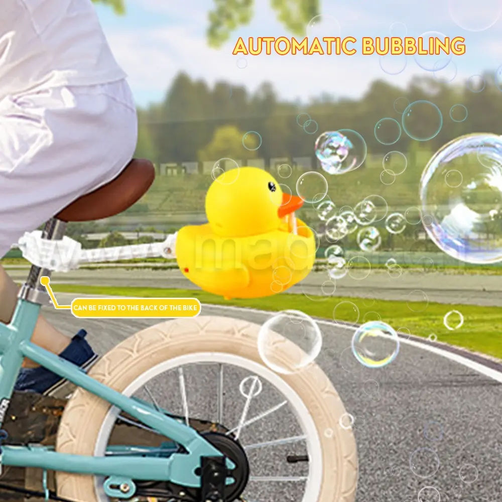 الجملة الجديدة رائجة البيع الاطفال لطيف الكرتون الكهربائية شنت على دراجة AutomaticDuck