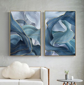 Tùy Chỉnh Khách Sạn Tác Phẩm Nghệ Thuật Nhà Sản Xuất Chuyên Nghiệp Kích Thước Lớn Đóng Khung Mô Hình Trừu Tượng Vải Sơn Dầu Số Lượng Lớn Đặt Hàng Tường Nghệ Thuật - Product Image 4