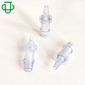 High Quality Blue Plastic PC 1/8\" X 1/4\" in Reducing Straight-Through Two-Way Slotted I-Type Pagoda <b>Hose</b> Connector - Product Image 1
