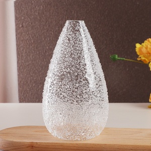 High-End Luxury Crystal Residue Glass <strong>Vase</strong> Light Luxury Water Drop <strong>Shape</strong> Creative Fresh <strong>Flower</strong> Arrangement For Living Room - Product Image 4
