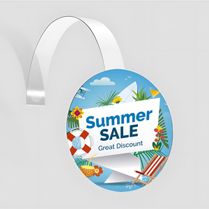 EXEMPLES de porte-étiquettes imprimés sur mesure Talker Wobbler - Product Image 1
