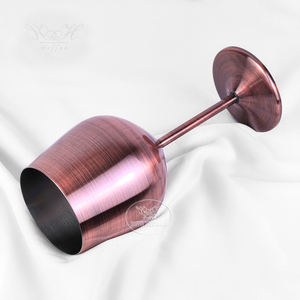 Calice in Acciaio Inossidabile 18/8 da 500ml, Stile Vintage con Superficie Spazzolata, Infrangibile, in Ottone Anticato, per Regalo - Product Image 3