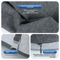 U-förmiges gestricktes Memory Foam-Taillen kissen im japanischen Stil Lordos stütze Sitzkissen Anti-Staub milbe Abnehmbare wasch bare Bettruhe