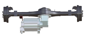 Axle Load 3500kg-5500kg Magnet Synchronous <b>Motor</b> & <b>Controller</b> for Bus/Truck 110-160KW Power 4054-6036N.m Torque E-alxe for Truck - Product Image 4