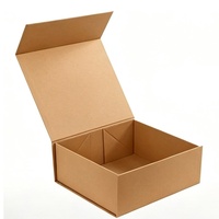 Emballage en carton rigide pliable à fermeture magnétique haut de gamme pour téléphone/tablette, recyclable, biodégradable, finition bronzée