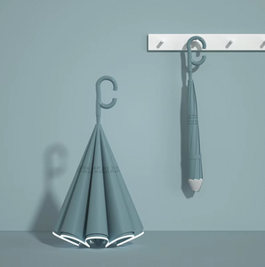 Parapluie de vieil homme avec poignée de canne à ouverture automatique créative Parapluies personnalisés de randonnée multifonctionnels avec dessus antidérapant - Product Image 1