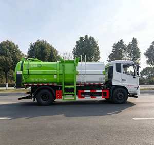 Prix de vente direct usine : véhicule de transport de 9 mètres cubes pour l'élimination des déchets de cuisine et de salle à manger, camion poubelle. - Product Image 5
