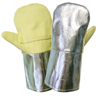 700 ℃   Sarung Tangan Tahan Suhu Tinggi, 1000 ° Sarung Tangan Anti Panas C Radiant Heat Protection untuk Operasi Suhu Tinggi