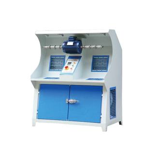 Machine automatique à double tête pour le nettoyage, le polissage, le ponçage et le dégrossissage des semelles en cuir - Product Image 1