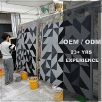 Grande Peinture Murale 3D en Relief avec Calligraphie Islamique, Faite à la Main, Art Mural Abstrait en Bois Sculpté, Décoration Intérieure