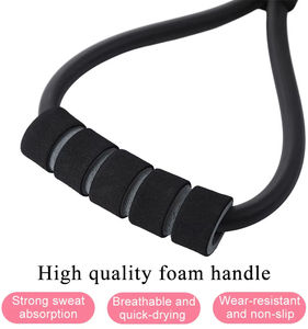 PINJIAN Tonlama Tüpleri Tekli Kırmızı Lateks Direnç Bantları Elastik Germe İpi Yoga Egzersizi için 8 Şekilli Göğüs Genişletici Tüp - Product Image 5