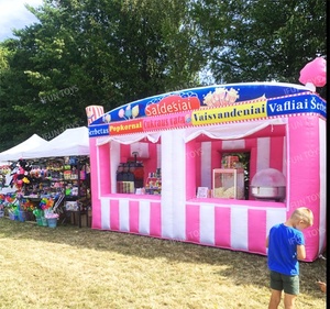 Prix d'usine Tente de bar pub Tiki gonflable tropicale en PVC imperméable, stand de bar à boissons en forme de palmier pour événements et fêtes au bord de la piscine - Product Image 6