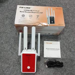 AC32 PIX-LINK 802.11 AC1200 มินิ รีพีทเตอร์ไวไฟแบบดูอัลแบนด์ เครื่องขยายสัญญาณไวไฟ และเราเตอร์ไร้สาย L442 - Product Image 1