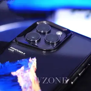 เคสโทรศัพท์กันกระแทกขอบอะคริลิกเคลือบสำหรับซีรีส์ 11-15 สไตล์ Ins โปร่งใสสูง ป้องกันเลนส์ - Product Image 4