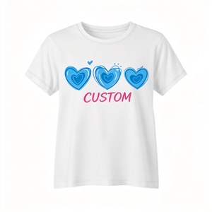 เสื้อยืดลำลองผู้หญิงผ้าฝ้าย 100% พิมพ์ลายตัวอักษรยิ้มใหญ่ คอกลม แขนสั้น ระบายอากาศดี รับผลิตตามแบบ OEM พร้อมสกรีนโลโก้ ขายส่ง - Product Image 1