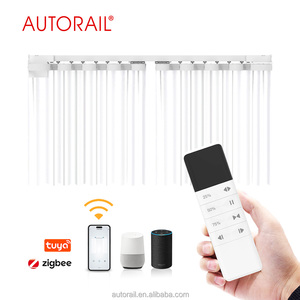 Motorisiertes Vorhangsystem Smart S-Wave Vorhangschienen-System Ripple-Fold Schiene - Product Image 5