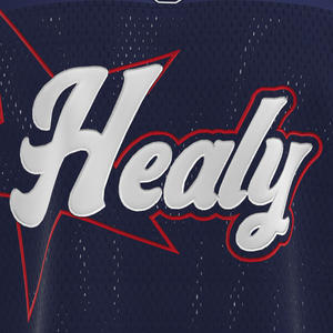 เสื้อฟุตบอลอเมริกันสไตล์ HEALY ลายทางย้อนยุค ผ้าตาข่ายระบายอากาศดี สีสันแบบคัลเลอร์บล็อกทันสมัย เสื้อฟุตบอลคอวีแขนสั้น - Product Image 5