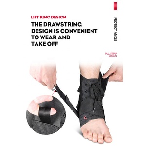 Attelle de cheville lacée en néoprène pour entorse - Product Image 5