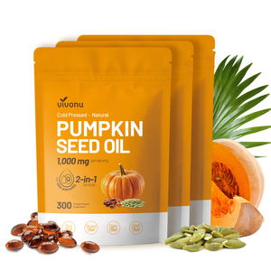VivoNu Extracto Premium de Semillas de Calabaza 300 Cápsulas Blandas Fuente Natural de Zinc Para la Salud de la Próstata Suplemento Fórmula Bienestar - Product Image 3