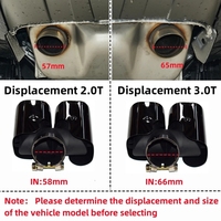 2020-2024 Land Rover Defender 90 110 130 Tuyaux d'échappement 2.0T 3.0T Silencieux Quad noir en acier inoxydable avec modification de buse