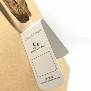 Custom <b>Cardboard</b> Tags and Sock Paper Tags with Plastic Hangers - Product Image 3