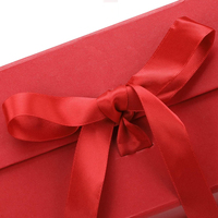 Grande boîte-cadeau de Noël rouge de luxe en papier avec fermeture magnétique pour demande en mariage de demoiselle d'honneur, avec couvercle à fermeture magnétique pour cadeaux